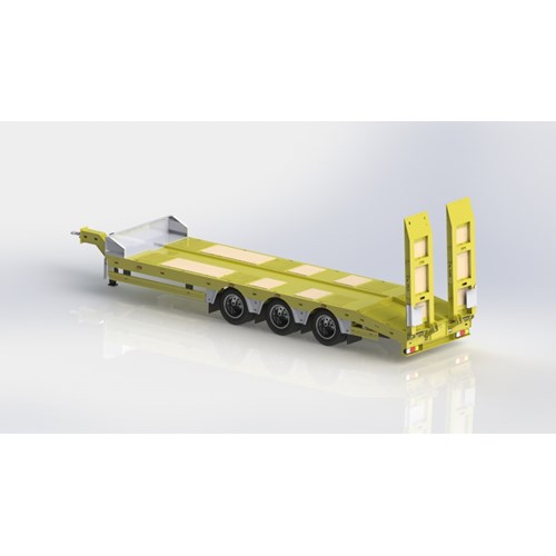 DS.26 TRAILER LOWBED WITH DRAWBAR
