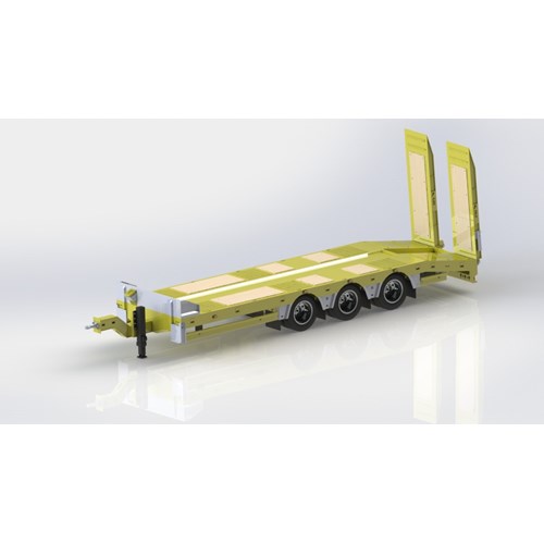 DS.26 TRAILER LOWBED WITH DRAWBAR
