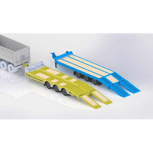 DS.26 TRAILER LOWBED WITH DRAWBAR