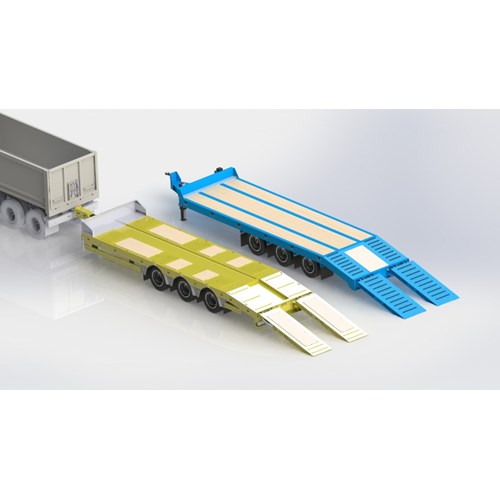 DS.26 TRAILER LOWBED WITH DRAWBAR