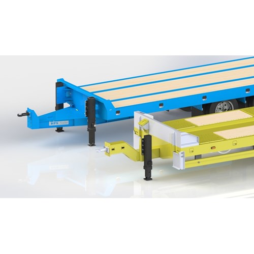 DS.26 TRAILER LOWBED WITH DRAWBAR
