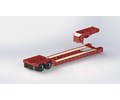 DPS TRAILER 041 LOWBOY 2AXLE RAMPS FLIP 1/14 WITH FENDER