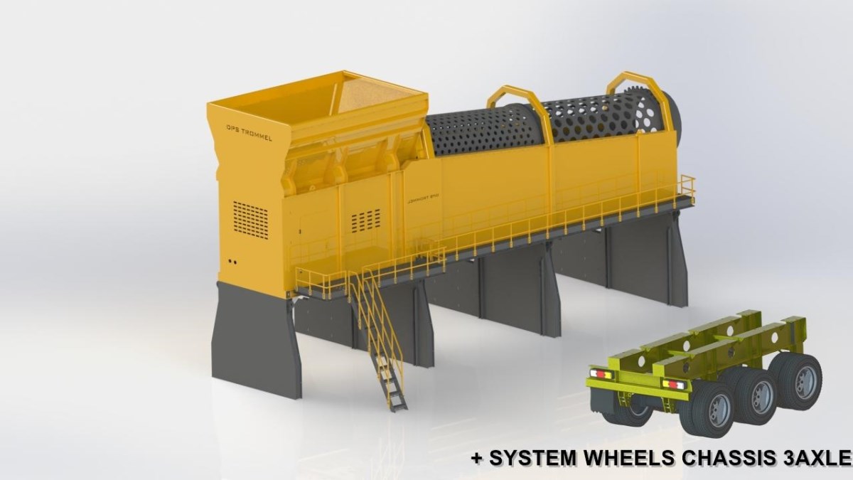 DPS TROMMEL TRAILER 2-COMPARTMENT 1/14 RC FULL METAL STAINLESS STEEL