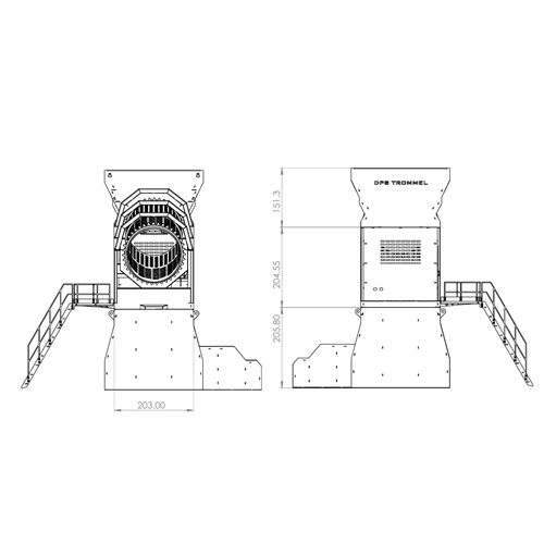 DPS TROMMEL 2-COMPARTMENT 1/14 RC FULL METAL STAINLESS STEEL