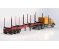 DS.26.009.TRI-AXLE LOG TRAILER 50.9FT