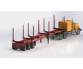 DS.26.009.TRI-AXLE LOG TRAILER 50.9FT