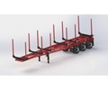 DS.26.009.TRI-AXLE LOG TRAILER 50.9FT