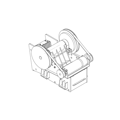 Jaw crushing rock, mobile crusher