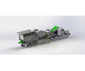 Trailer Jaw crushing rock, mobile crusher