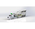 Trailer Jaw crushing rock, mobile crusher