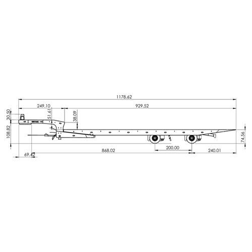 DPS.026.440B-LANDOLL SPREAD AXLE