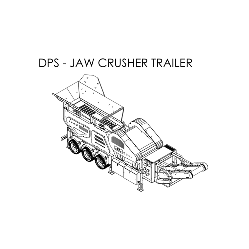 D26.013.MOBILE JAW CRUSHER TRAILER MODEL