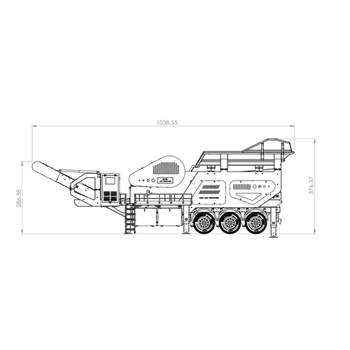 D26.013.MOBILE JAW CRUSHER TRAILER MODEL