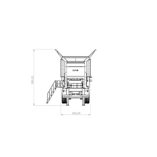D26.013.MOBILE JAW CRUSHER TRAILER MODEL