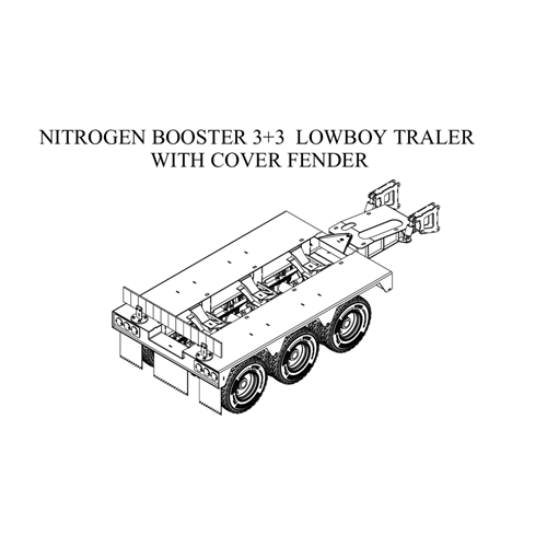 DPS BOOSTERS-03 WITH FENDER FOR LOWBOY TRAILER