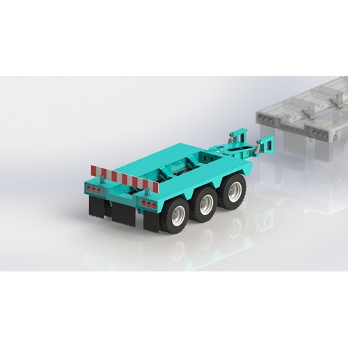 DPS BOOSTERS-03 WITH FENDER FOR LOWBOY TRAILER