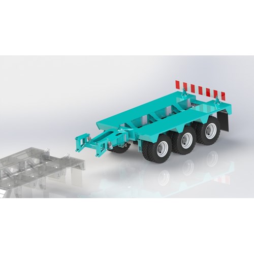 DPS BOOSTERS-03 WITH FENDER FOR LOWBOY TRAILER