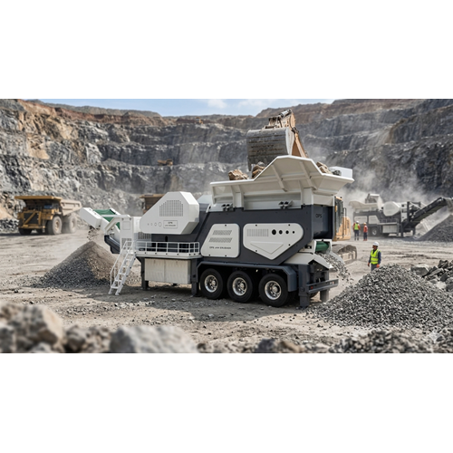 D26.013.MOBILE JAW CRUSHER TRAILER MODEL