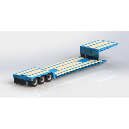 D26.010.LOWBOY 043 TRIAXLE RAMPS FLIP