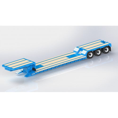 D26.010.LOWBOY 043 TRIAXLE RAMPS FLIP