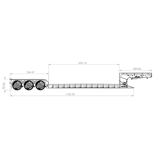 D26.010.LOWBOY 043 TRIAXLE RAMPS FLIP