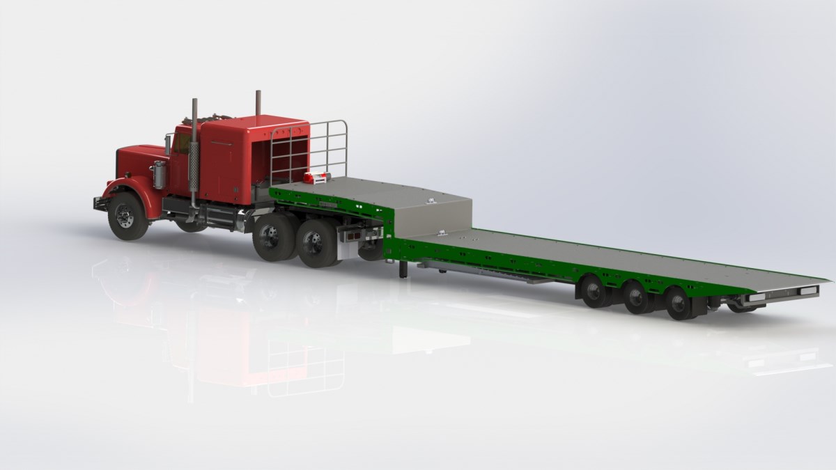 DS.26.022.TILT TRAY TRAILER TRIAXLE