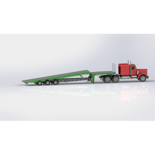 DS.26.022.TILT TRAY TRAILER TRIAXLE