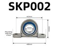 304 Stainless Steel Pillow Block Bearing SKP002