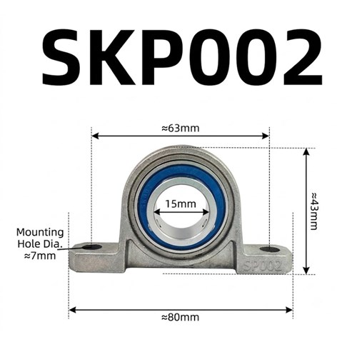 304 Stainless Steel Pillow Block Bearing SKP002