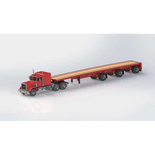 DPS- FLATBED SPREAD TRIAXLE TRAILER 53ft