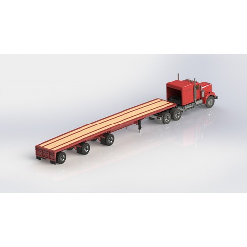 DPS- FLATBED SPREAD TRIAXLE TRAILER 53ft