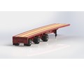 DPS- FLATBED SPREAD TRIAXLE TRAILER 53ft