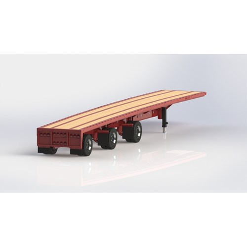 DPS- FLATBED SPREAD TRIAXLE TRAILER 53ft