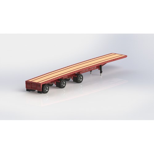 DPS- FLATBED SPREAD TRIAXLE TRAILER 53ft