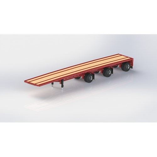 DPS- FLATBED SPREAD TRIAXLE TRAILER 53ft