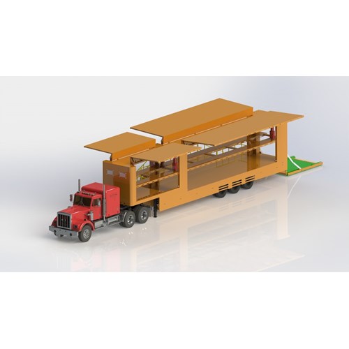 DPS26.024 TRAILER TRANSPORTER WITH STAGE LIVERY
