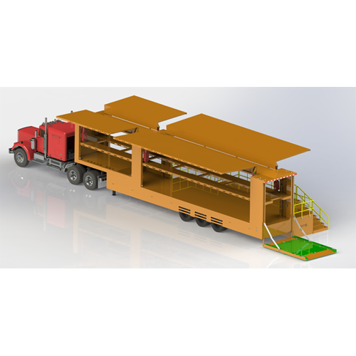 DPS26.024 TRAILER TRANSPORTER WITH STAGE LIVERY