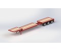 DS.26.027.EXTENDABLE STEPDECK TRIAXLE TRAILER 53FT-74FT