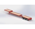 DS.26.027.EXTENDABLE STEPDECK TRIAXLE TRAILER 53FT-74FT